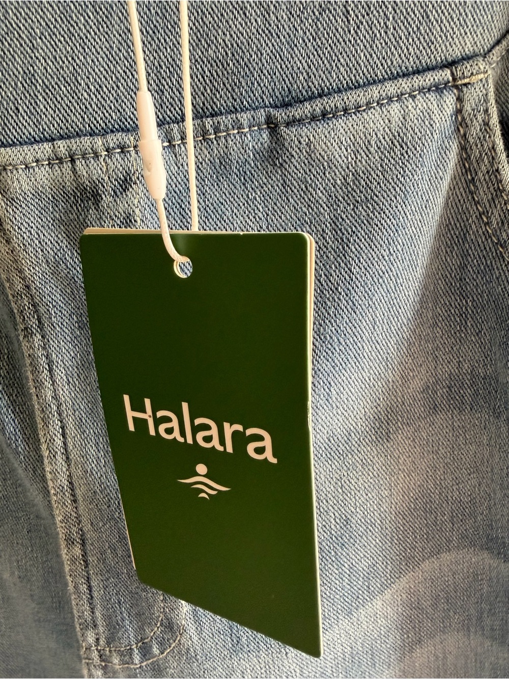 Halara Light Blue Women’s Wide-Leg Jeans IF YOU KNOW YOU KNOW THE COMFORT - Picture 3 of 4